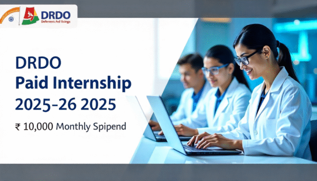 DRDO Paid Internship 2025–26