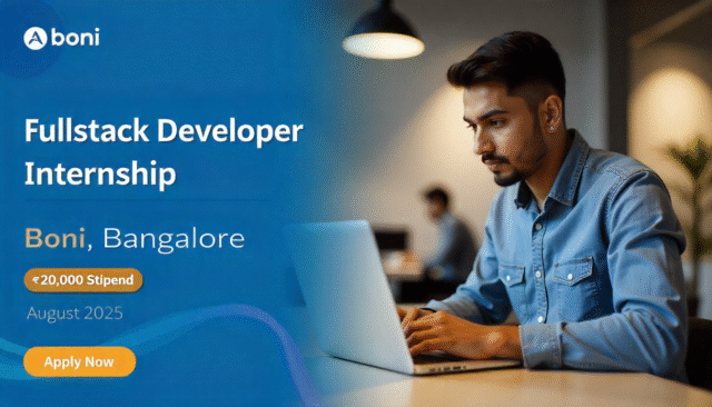 Fullstack Developer Internship at Boni
